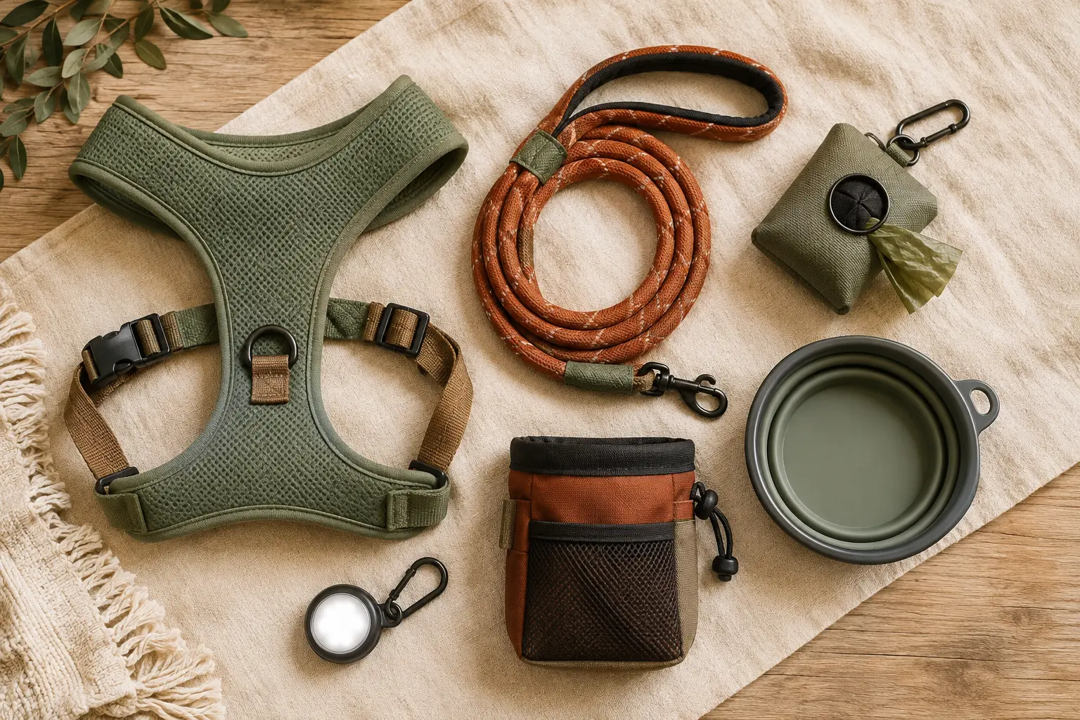 Curated collection of dog walking essentials